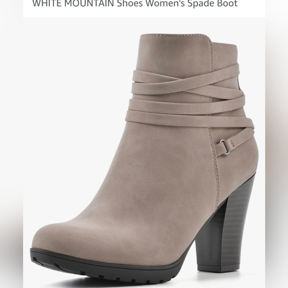 White Mountain Shoes - White Mountain Women's Spade Boot - Taupe Ankle Booties